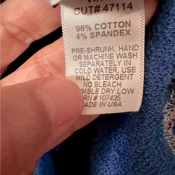 HARD TAIL Criss-Cross. High-Low Hemline. Cotton Sweatshirt. - Picture 7 of 8